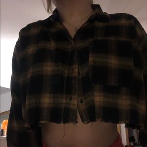 Forever 21 cropped flannel